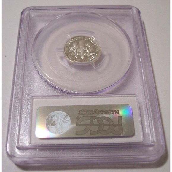 2008 S Silver Roosevelt Dime Proof PR70 DCAM PCGS QA Check Sticker - Picture 2 of 2